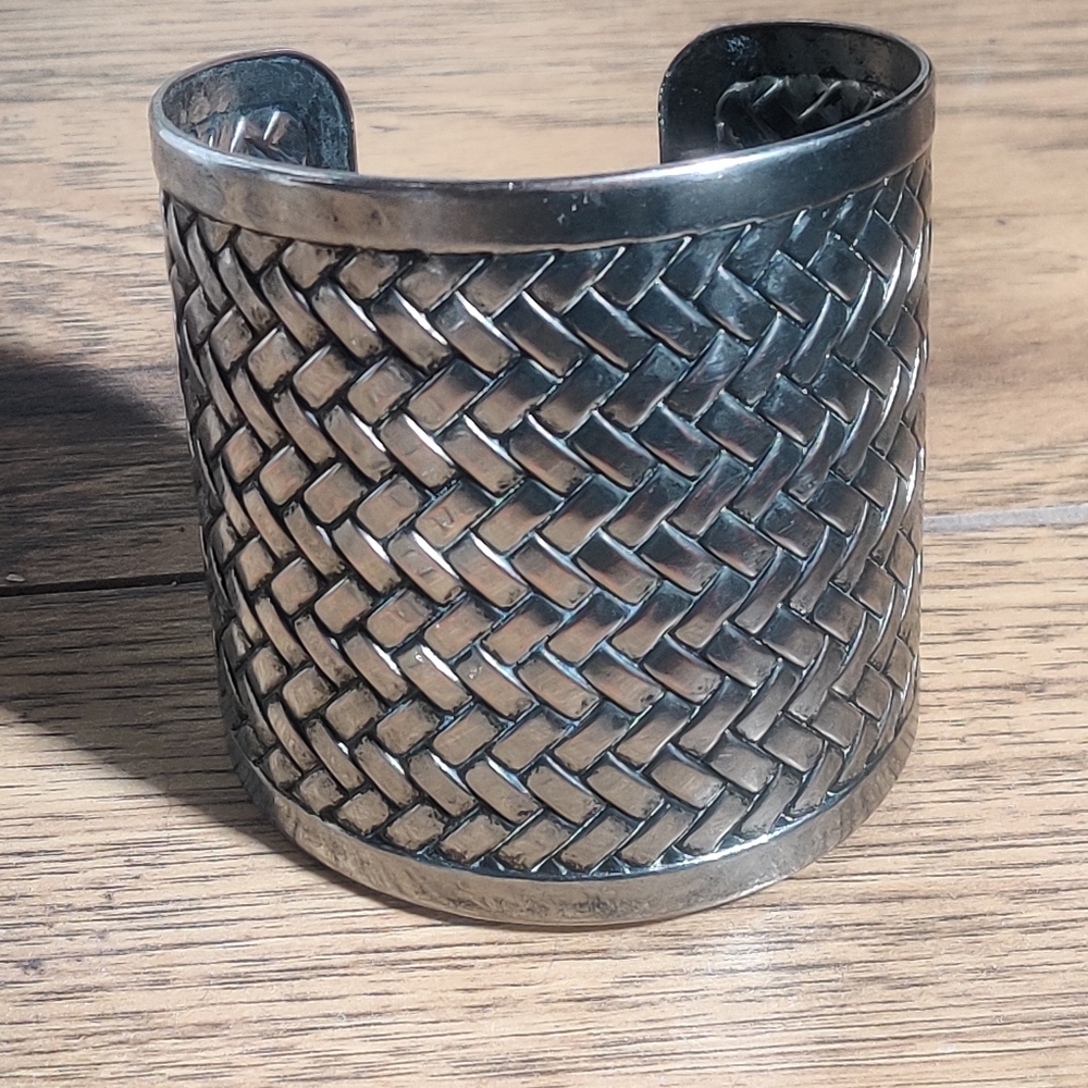 Silver, metal cuff